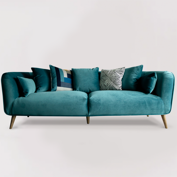 Structube green online velvet couch