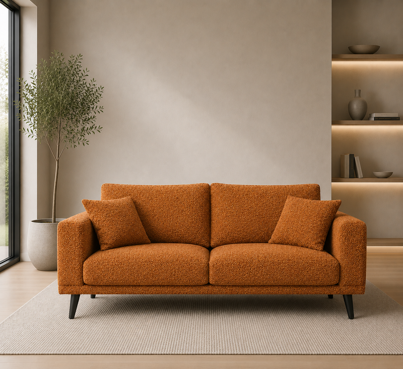 CONNIE 2-Seater Sofa MATANA 8 - terracotta