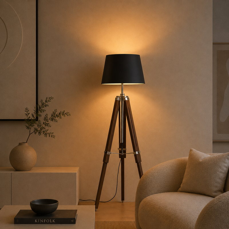 JASPER Floor Lamp - black (E27).