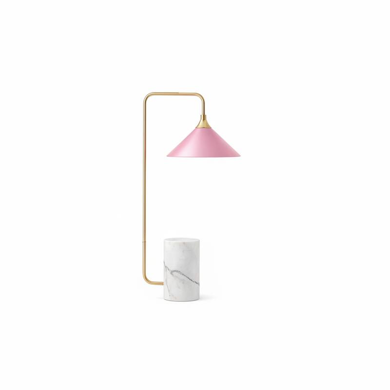 MARCO Table Lamp - Gold / Pink (E27 Golf).