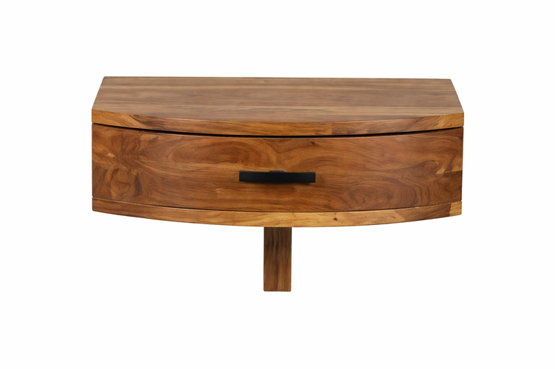 BOUDOIR Wall-Mounted Bedside Cabinet - brown