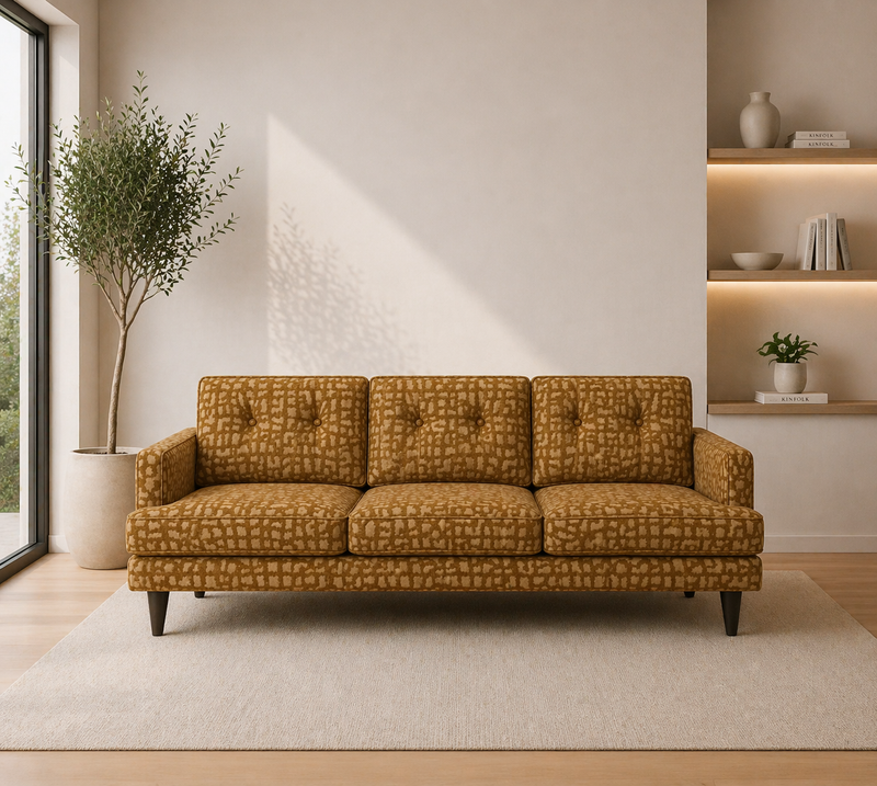 VERDI XL 3-Seater Sofa MIRTILLO A25 - yellow