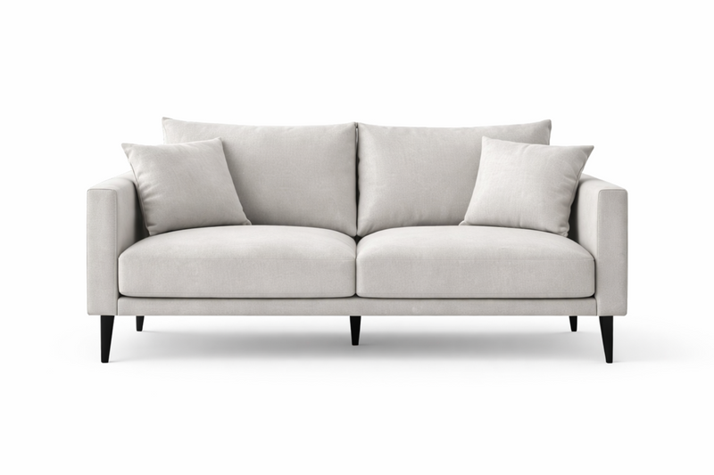 CONNIE 2-Seater Sofa COMO PEBBLE - light grey