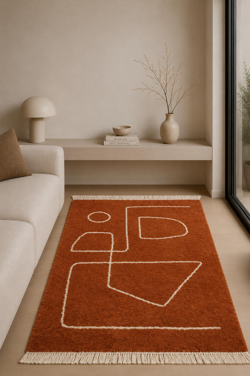 BOHO Rug A474 - mustard (160x230cm)