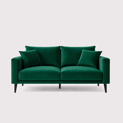 CONNIE 2-Seater Sofa VELUTTO 10 - dark green