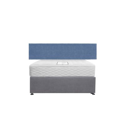 Long Low Headboard  - 7 FT Wide 24'' Tall (Blue)
