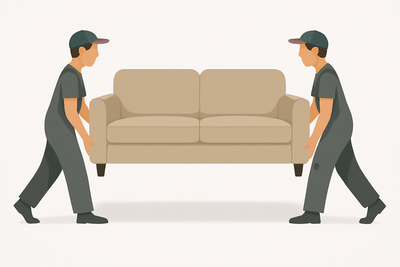 Removal of 2 Seater Sofa