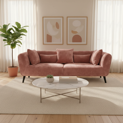 AVENUE 3-Seater Sofa ETHAN 07 - pink