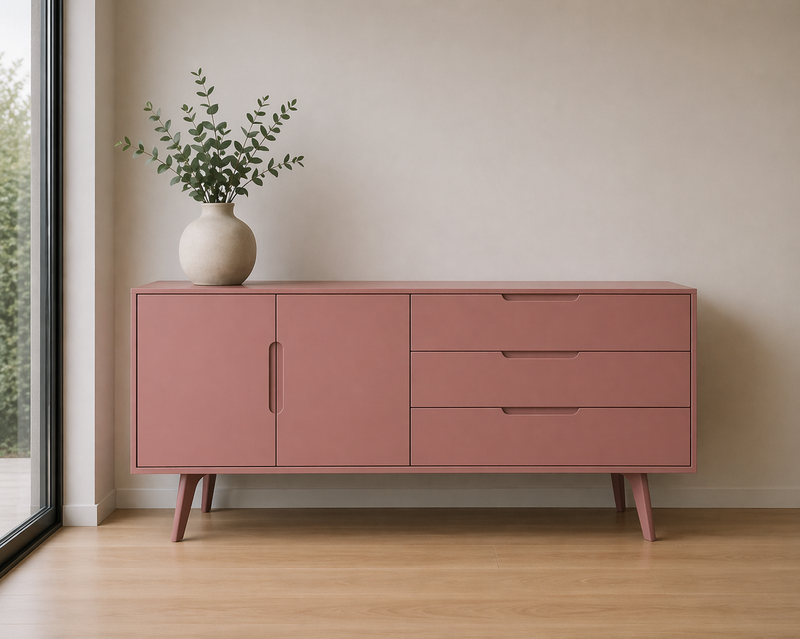 MASON Sideboard - oak / rosy brown