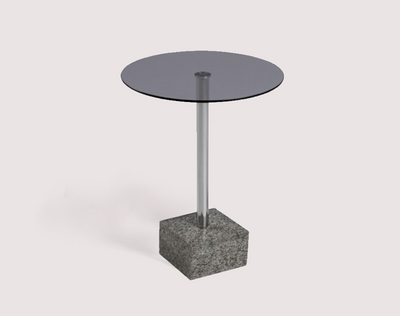 COBBLE End Table - smoke
