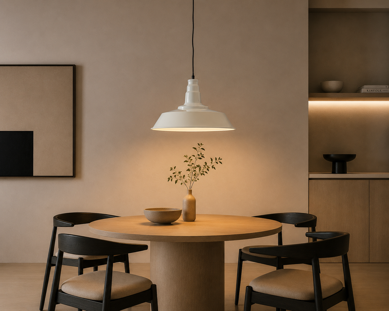 BRANT Metal Pendant Light - white