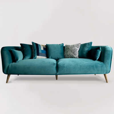 Avenue 3 Seater Sofa (Teal Velvet)