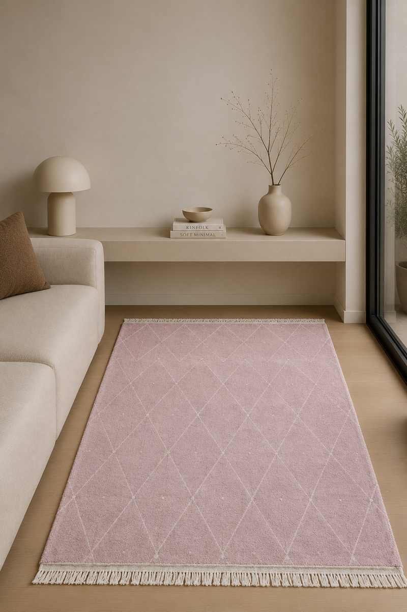 BOHO 8280 Rose Rug - pink (160x230cm)