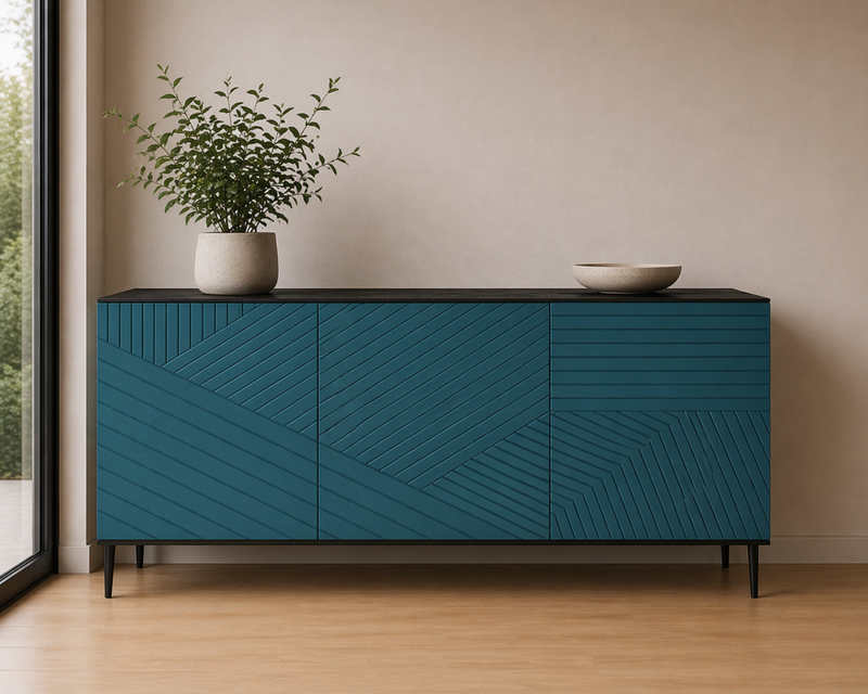 GRANT Sideboard - oak / sea green
