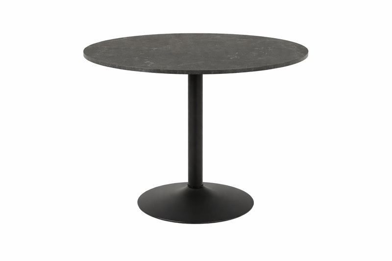 IBIZA Round Dining Table 110cm - black marble