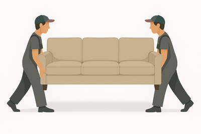 Removal of 3 Seater Sofa