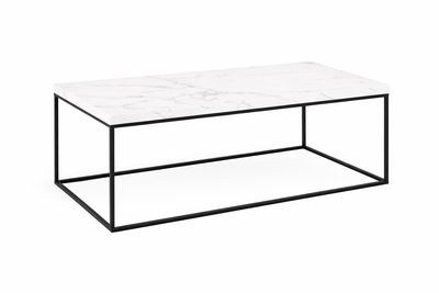 BAROSSA Rectangle Coffee Table 110 x 55 cm - white