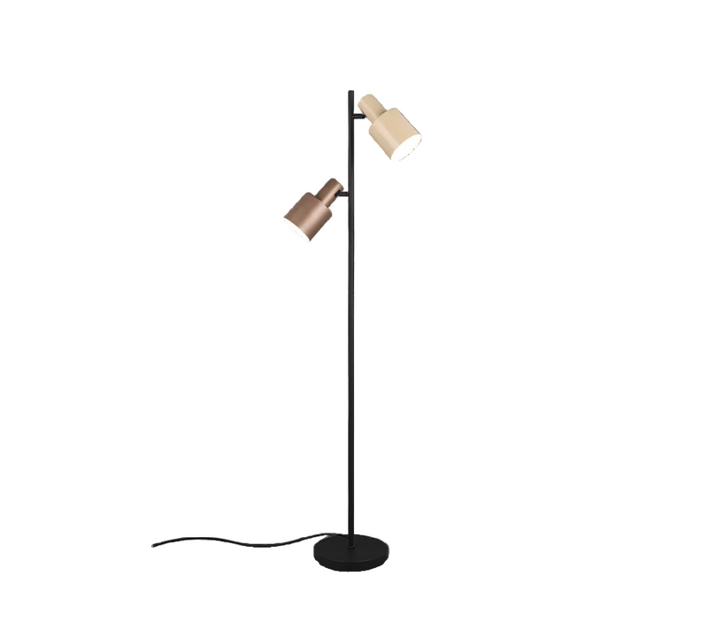 AGUDO Floor Lamp - coffee / fawn (2 x E27)