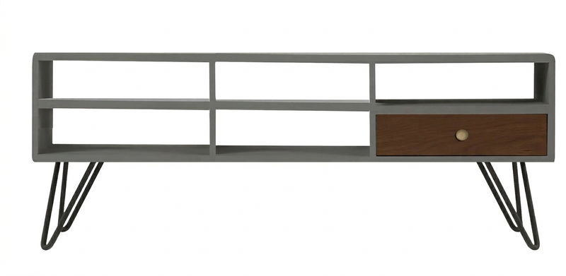 SAM TV Stand 160cm - beige grey / wenge