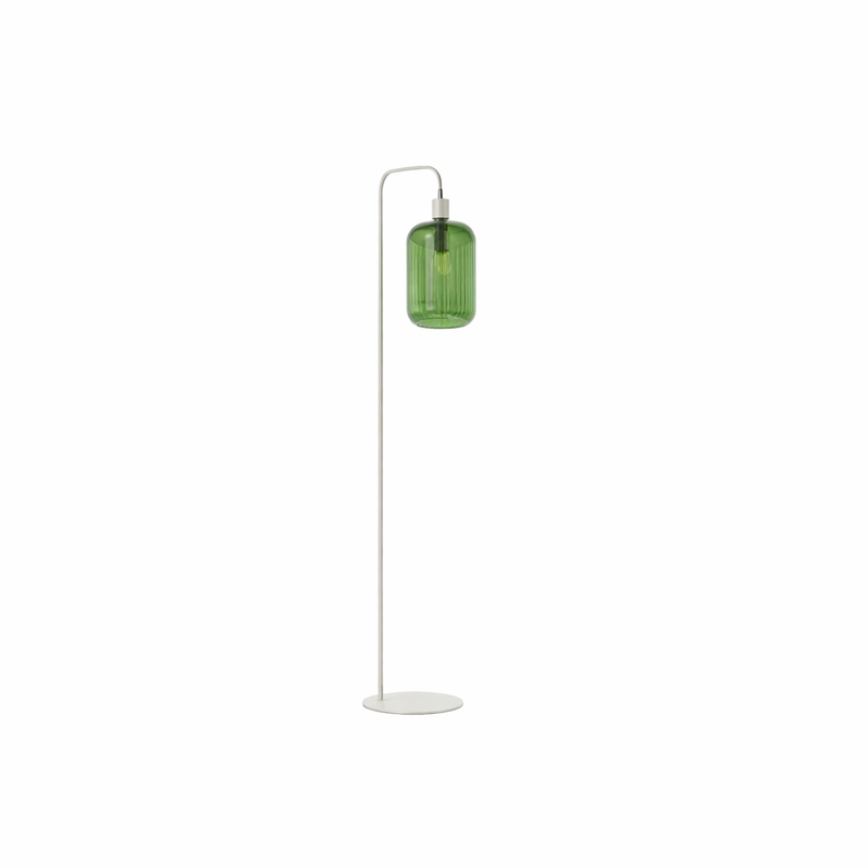 LEKAR Floor Lamp - light grey / green (E27)