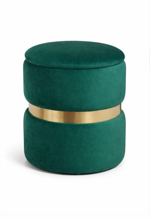MANHATTAN Footstool - teal