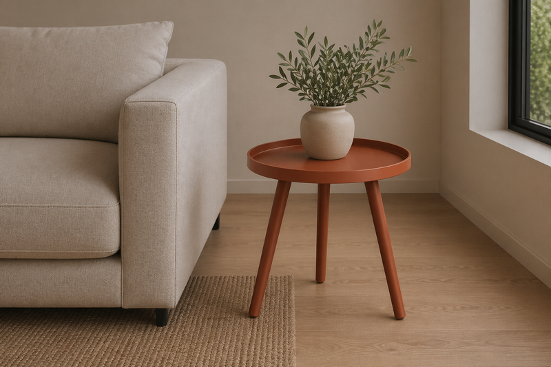 SASHA End Table  - brick red