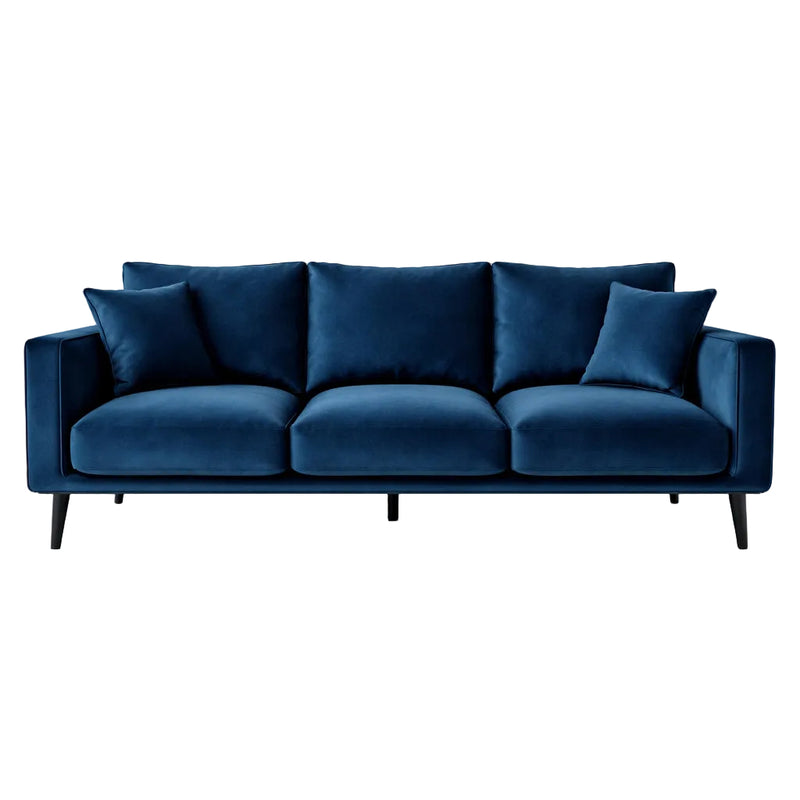 CONNIE 3-Seater Sofa VELUTTO 11 - blue velvet