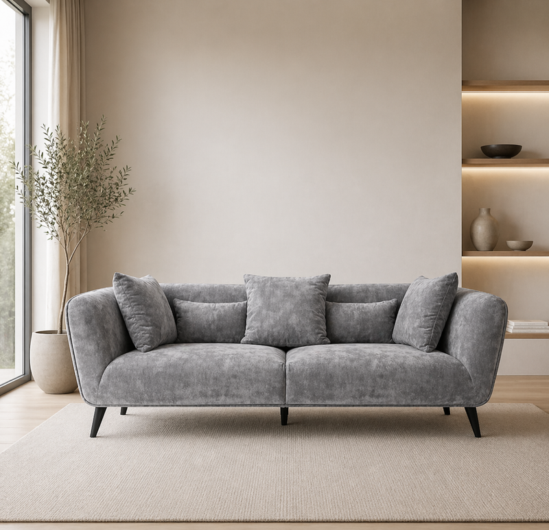 AVENUE 3-Seater Sofa ETHAN 19 - light grey