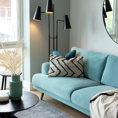 Benjamin 3 Seater Sofa (Light Teal)