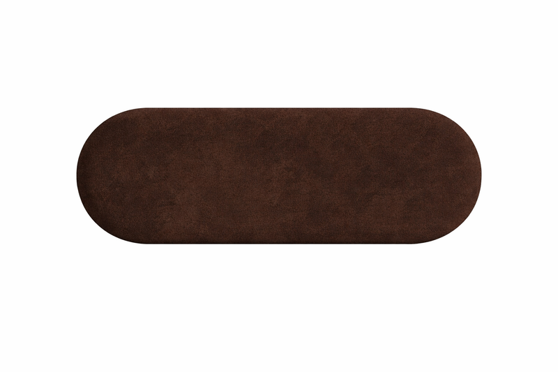 HEADBOARD 6'0'' Oval PRESTON 96 - dark brown