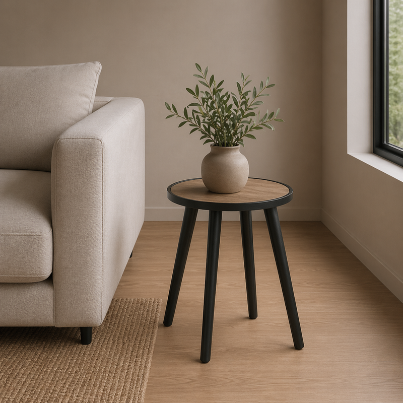 DITMER End Table - natural / black