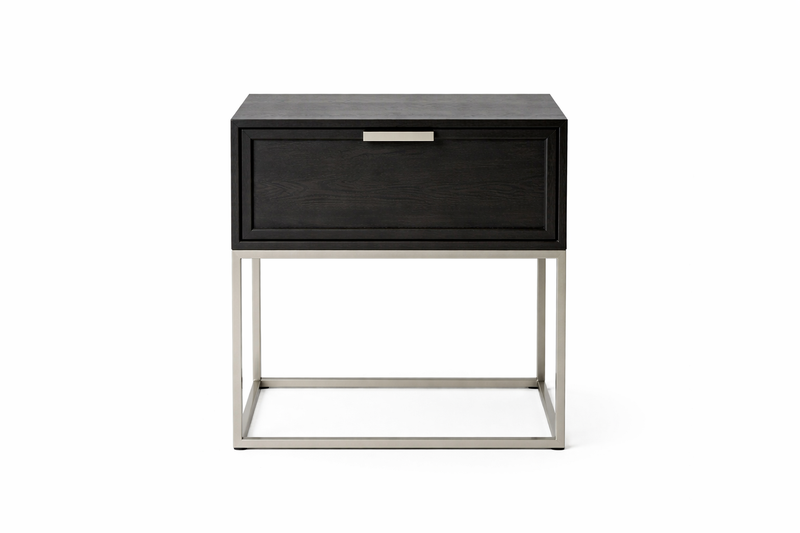 ZACK Bedside Table - Umber / Grey
