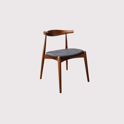 ELBOW Dining Chair - Walnut / Grey.