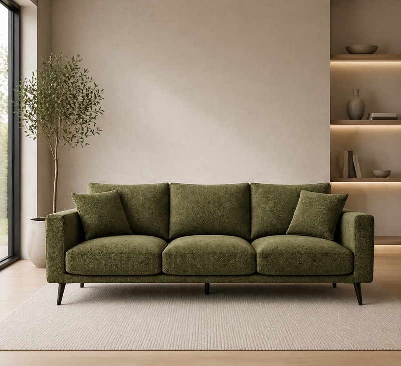 CONNIE 3-Seater Sofa MATANA 6 - green
