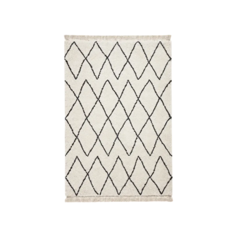 BOHO Rug 8280 - white / black (160 x 230cm)