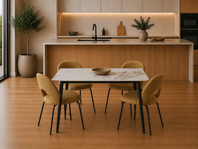 CODY Rectangle Dining Table 120cm - white