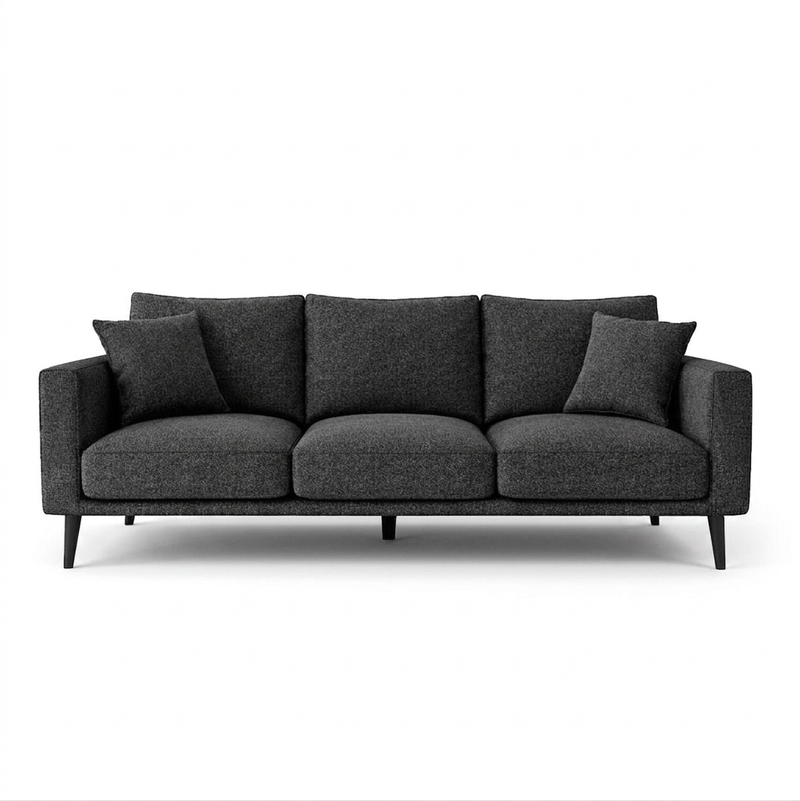 CONNIE 3-Seater Sofa MATANA 5 - charcoal grey