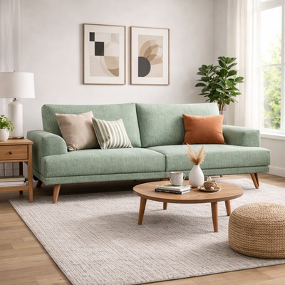 BENJAMIN 3-Seater Sofa EN6313 - 13 - green