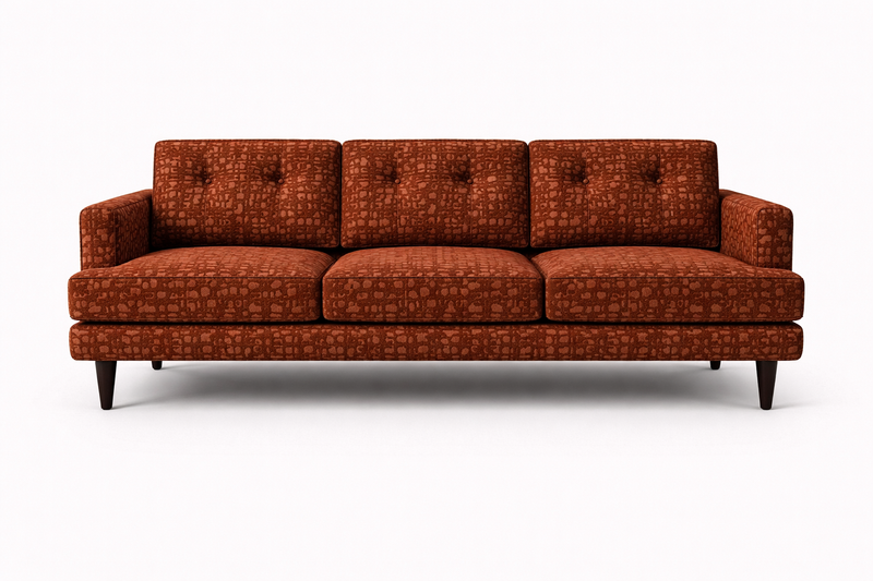 VERDI XL 3-Seater Sofa MIRTILLO A30 - red