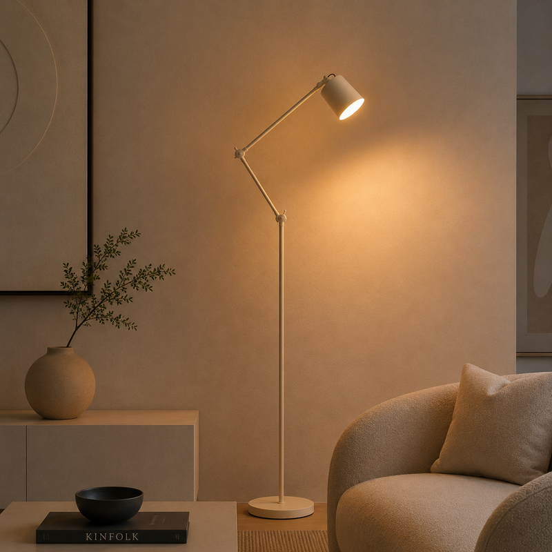 RIJEKA Floor Lamp - light grey (G9)