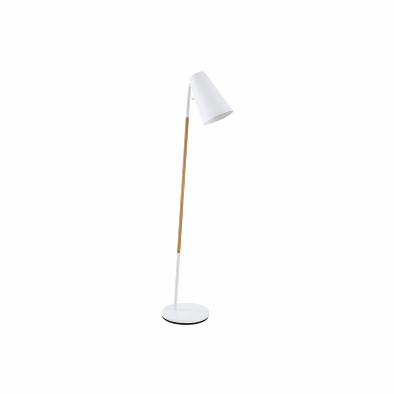 ARASI Floor Lamp - white / oak (E27)