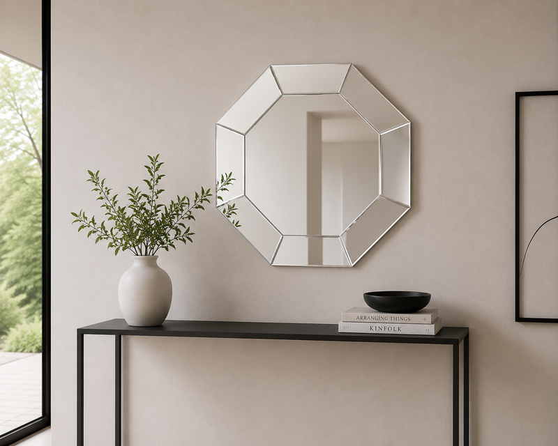 MITRED Octagonal Mirror 92x92cm - clear