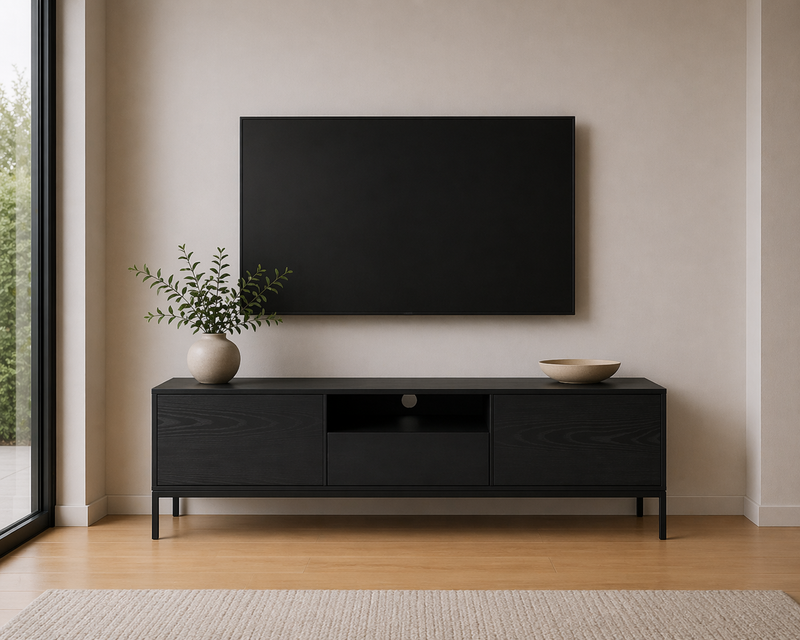 SEAFORD TV Unit 140cm - matt black