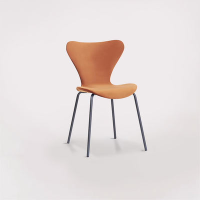 MODERN Dining Chair - orange velvet