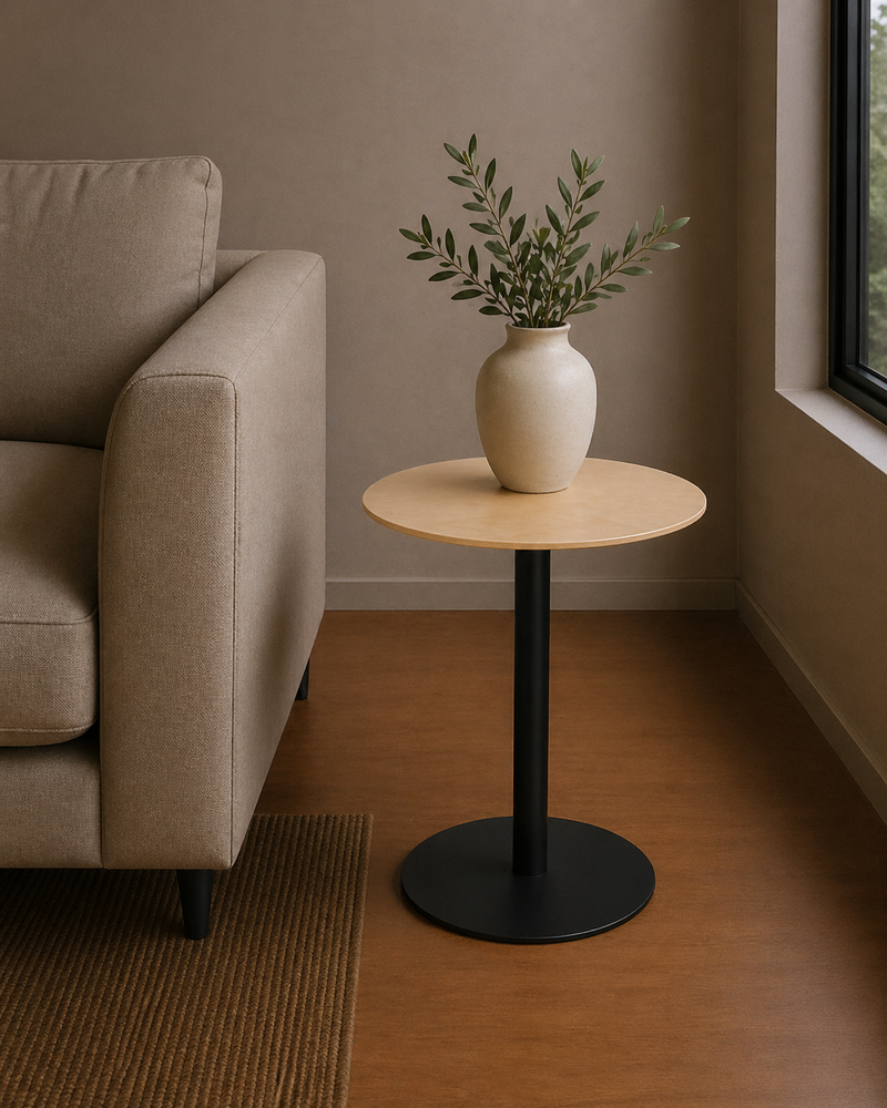 SNOW Brushed End Table - bronze