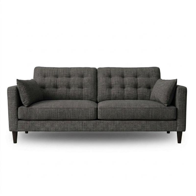 EMMA 3-Seater Sofa LISBON GREY - dark grey