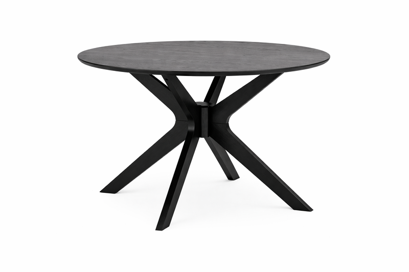 DUNCAN Round Dining Table - matt black