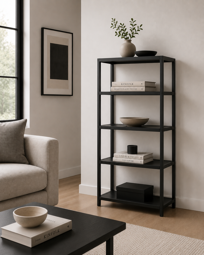 HDUSE Shelving Unit 200 cm - black