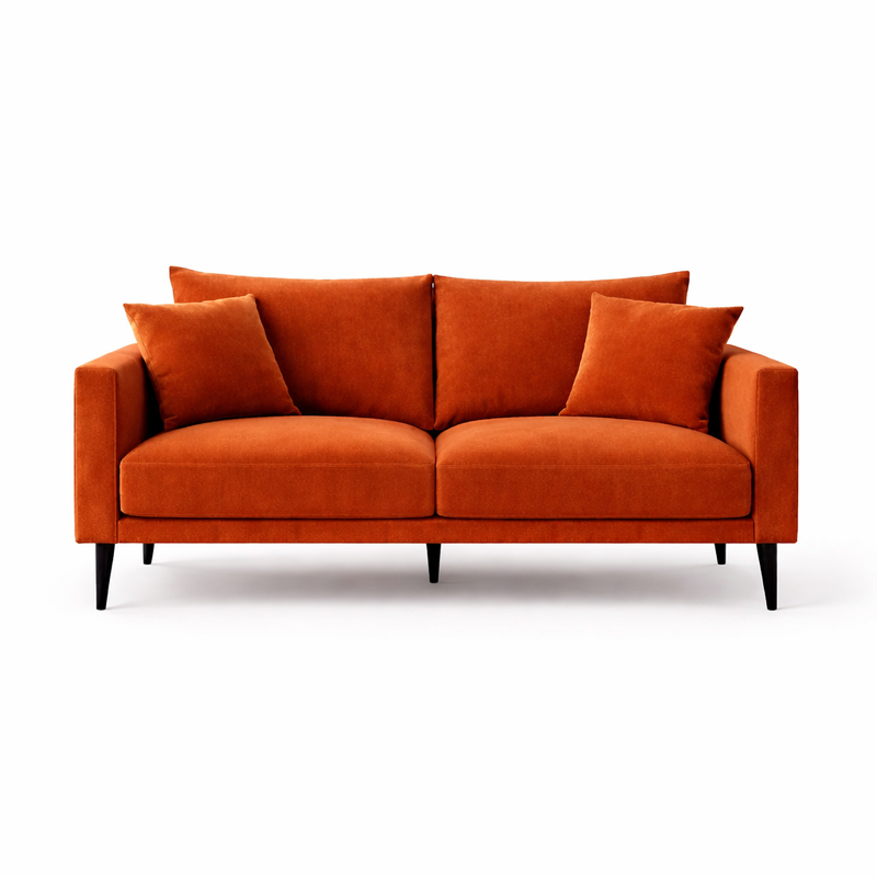 CONNIE 2-Seater Sofa  VELLUTO 33 - rust