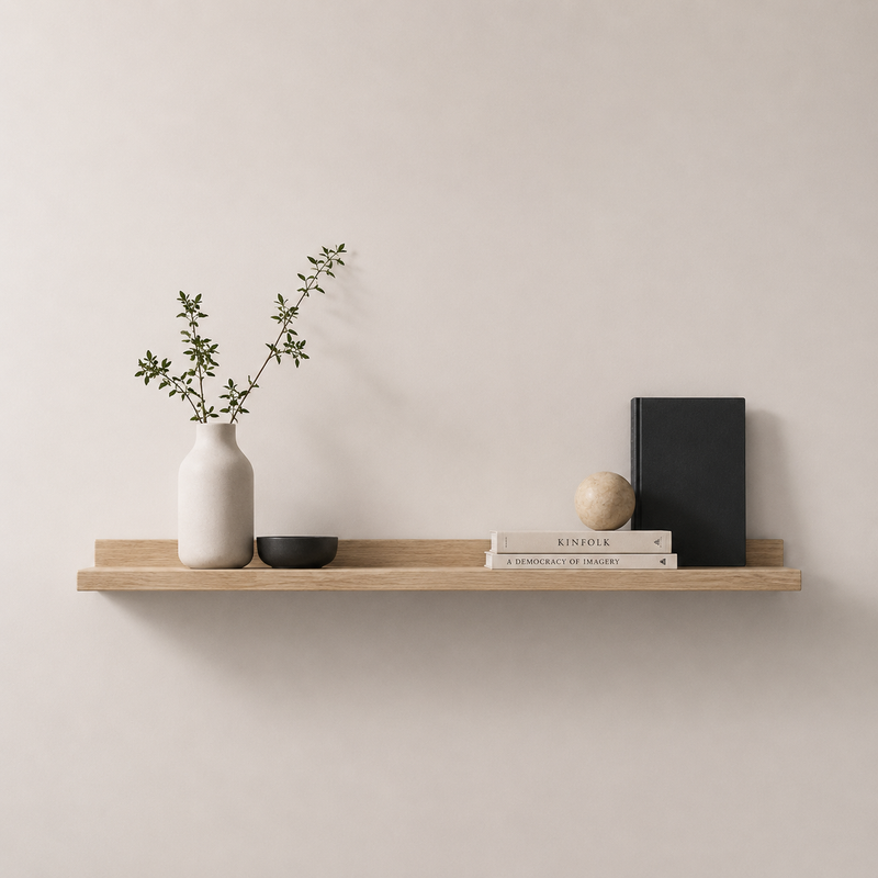 VT-Photoframe Shelf 100cm - oak